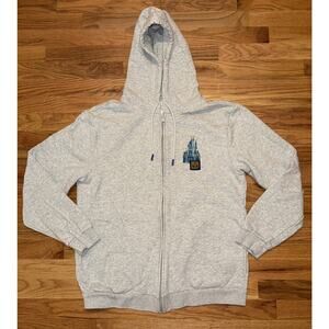 Disney Parks Walt Disney World Icons Zip Hoodie Adult Size Medium Embroidered